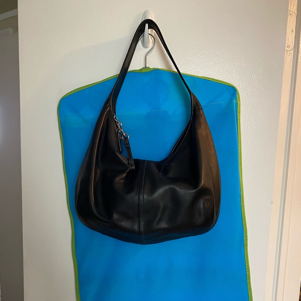 All leather shoulder bag by Coach